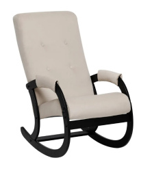 Кресло-качалка Leset Аура венге ткань V18 на Vishop.by 