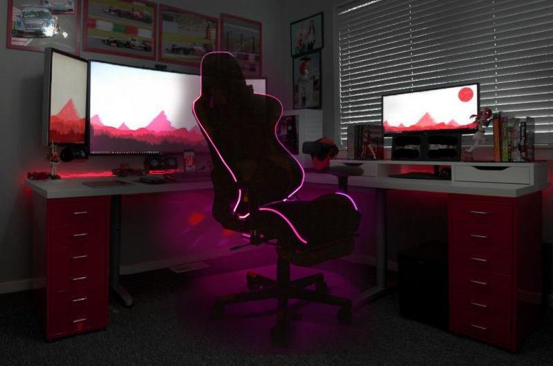 Кресла с подсветкой и стулья в ультрамодной обивке